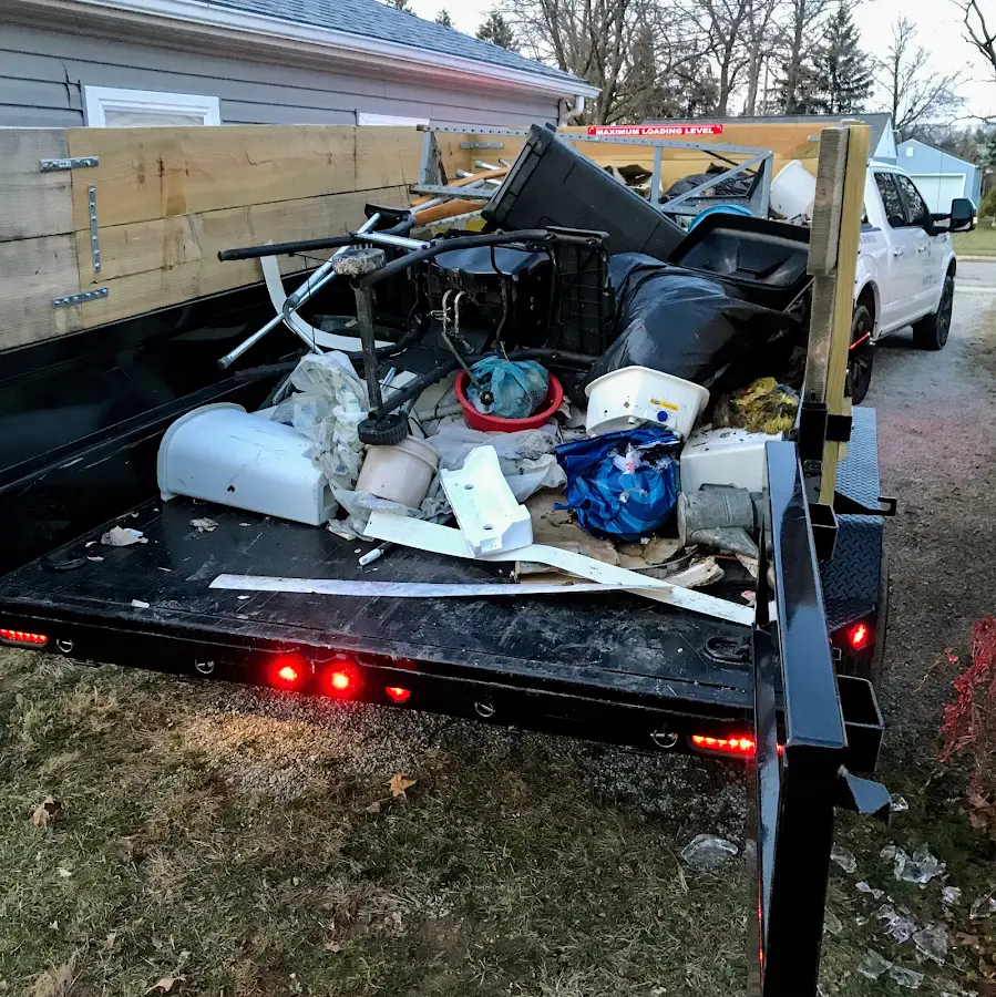 Roll-off dumpster delivered to a residential driveway in Glendale Heights